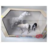 Schleich horse, Colt and dog