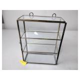 Shadow box, glass and metal, home decor