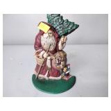 Cast iron Santa Christmas decor metal