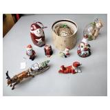 Christmas ornaments pineapple, cat on a bird cage