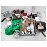 Stuffed Christmas moose, glasses, Nippon small