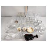 Glassware, frog, serving dishes, Bells