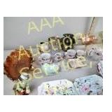 Carnival bowls,  glassware, small teapot.