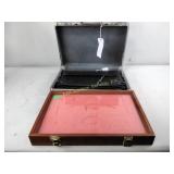 Display case, briefcase no key