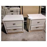 Two nightstands, scuff marks, 24 x 17 x 24
