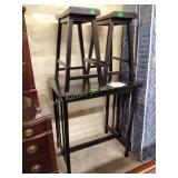 High top table 32 x 22x 36, wobbly,  (2) bar