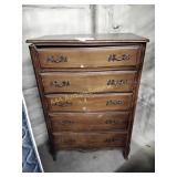 Chest of drawers 35 x 21 x 51, scratches, veneer