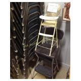 Doll high chair, stool