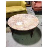 Marble top coffee table 34x 16"