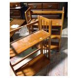 Wood storage racks 30x 28", folding, one shelf