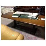 Drop leaf console table, with table pads 75" long