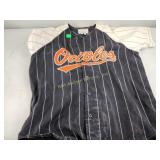 Orioles baseball jersey size XL