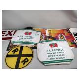 1954 Apple bags, van wert Ohio, posters assorted