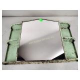 Metal medicine cabinet, mirror, shelves