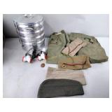 Boy Scouts vintage cap, neckerchief pin, light,