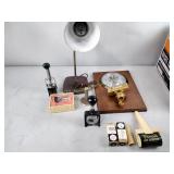 Barometer, lamp vintage, numbering Mach in box,