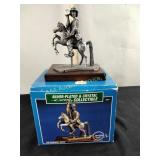 Emmett Kelly Jr the carousel Rider, silver-plated