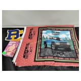 Fabric  chevy truck pattern, travel size