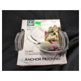 Anchor hocking 2 quart casserole dish, new in