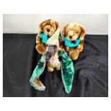 Velvete and Ty  plush animals, new
