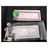 Michael Ricker pewter, angel and pirate boy