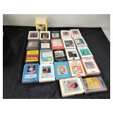 8 track tapes  including Helen Reddy, Ray