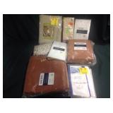 Curtain assortment, pillow protector, new store