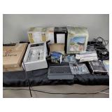 Plant stands, Hampton Bays accent lamps, water