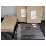 Pot rack organizer, picture frames, cheeseboard