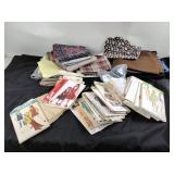 Vintage patterns, fabric remnants