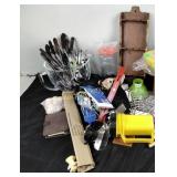 Kitchen items including covered storage box,