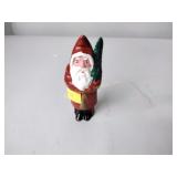 Cast iron Christmas decor santa coin bank bonus