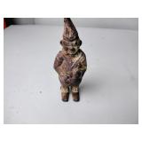 Cast iron clown coin bank antique rusted home