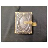 Antique photo album tin type and military