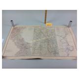 Julius Bien Litho Map Plate LVII Civil War