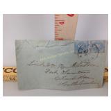 Civil War Mail Envelope w/Cancelled Confederate St