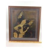 Framed Centlivre Brewery Boston Terrier Advertisem