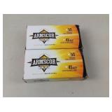 Armscor FMJ 230 Grain Brass .45 ACP 50Rds/box 2 bo