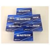Mag Tech 9mm brass FMJ 124 grain, 50 rnds/box 7 bo