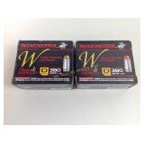 Winchester 380, brass JHP 95 grain, 20 rnds/box 2