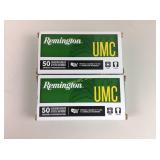 Remington 9mm brass FMJ grain 147, 50 rnds/box 2 b