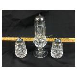 Waterford Crystal Sugar, Salt & Pepper Shakers