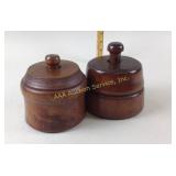 Wooden primitive Butter molds, cow and flower