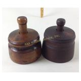 Wooden primitive butter molds