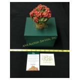 Harmony Kingdom Longaberger Geranium Basket
