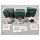 Harmony Kingdom figures (x3)