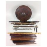 Group of Drumsticks & Fifes Including Civil War Er