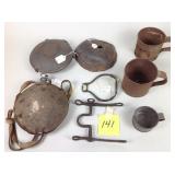 Canteens, Mess Cups, Horse Bridle, Brass Stirrup