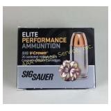 Sig Sauer 9mm Brass FMJ 115 Grain, 50 rnds/box 1 b