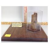 Smoothbore Musket Bullet in Wood